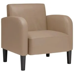 Canapea scaun cu cotiere Cappuccino 54 cm piele artificială