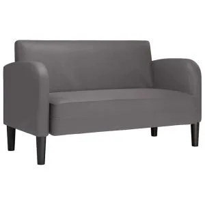 Canapea lovesea gri 110 cm piele artificială
