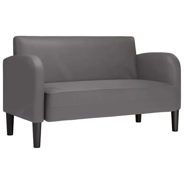 Canapea lovesea gri 110 cm piele artificială