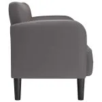 Canapea lovesea gri 110 cm piele artificială