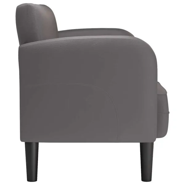 Canapea lovesea gri 110 cm piele artificială