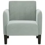 Canapea scaun cu cotiere Gri deschis 54 cm catifea