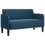 Canapea lovesea albastru 109 cm catifea