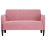 Canapea lovesea roz 109 cm catifea