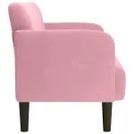 Canapea lovesea roz 109 cm catifea