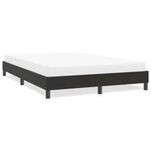 Cadru de pat fără saltea Negru 140x220 cm catifea