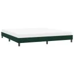 Cadru de pat fără saltea Verde închis 180×220 cm catifea