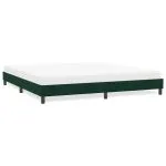 Cadru de pat fără saltea Verde închis 180×220 cm catifea