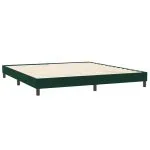 Cadru de pat fără saltea Verde închis 200×220 cm catifea