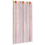 Perdele șir 2 buc Multicolor 140×250 cm