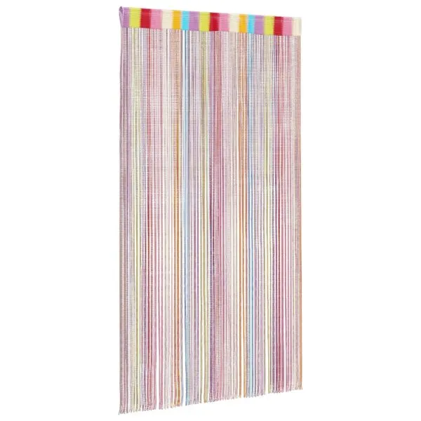 Perdele șir 2 buc Multicolor 140×250 cm