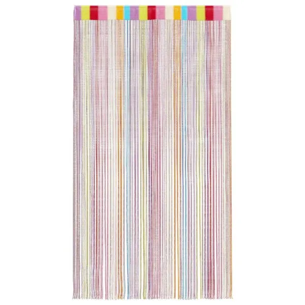 Perdele șir 2 buc Multicolor 140×250 cm