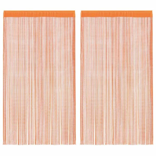 Perdele șir 2 buc Portocaliu 140×250 cm