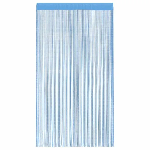 Perdele șir 2 buc Albastru deschis 140×250 cm