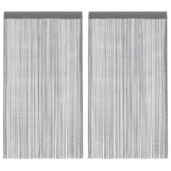 Perdele șir 2 buc Antracit 140×250 cm
