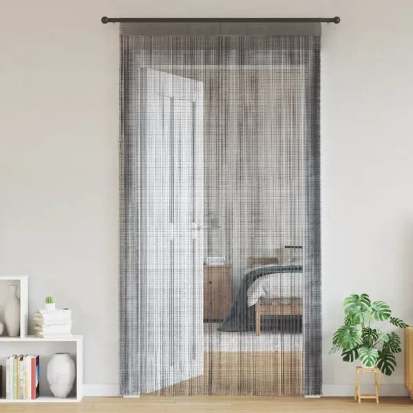 Perdele șir 2 buc Antracit 140×250 cm