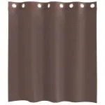 Perdele Voile cu Oelii 2 buc Maro 140×140 cm