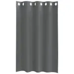 Perdele voal cu oeje 2 buc Gri închis 140×175 cm