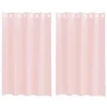 Perdele Voile cu Oelii 2 buc Roz deschis 140×175 cm