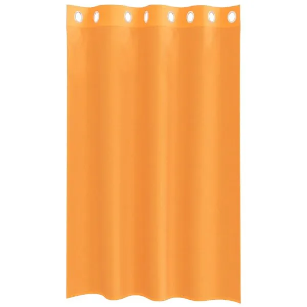 Perdele Voile cu Oelii 2 buc Portocaliu 140×175 cm