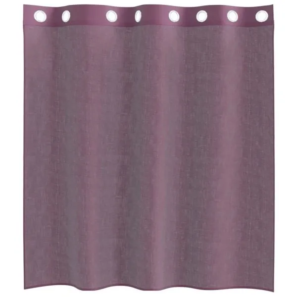 Perdele Voile cu Oelii 2 buc Violet 140×140 cm
