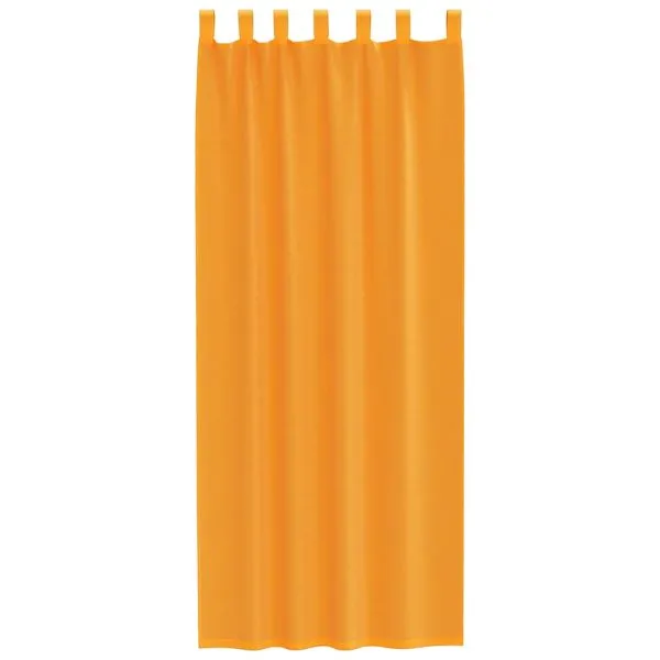 Perdele Voile cu Bucle 2 buc Portocaliu 140×260 cm