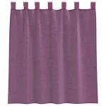 Perdele Voile cu Bucle 2 buc Violet 140×140 cm