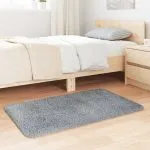 Covor shaggy cu pom înalt, NAVARRA, gri deschis, 60×100 cm