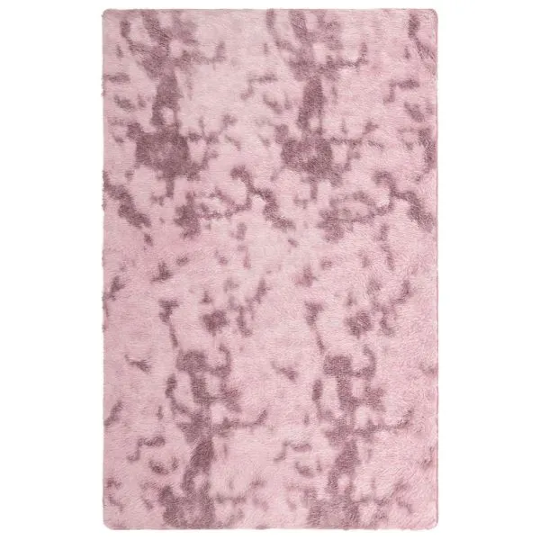 Covor shaggy cu pom înalt, NAVARRA, roz praf, 130×200 cm