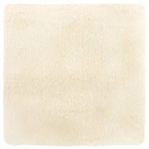 Covor shaggy cu pom înalt, NAVARRA, crem, 160×160 cm, poliester