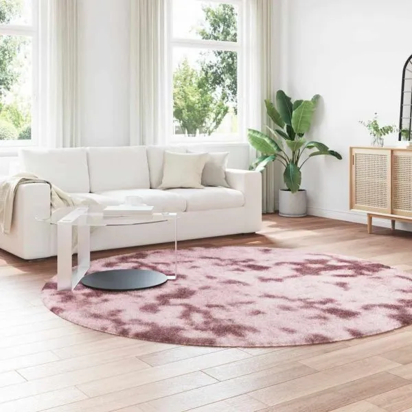 Covor shaggy cu pom înalt, NAVARRA, roz praf, 240×240 cm