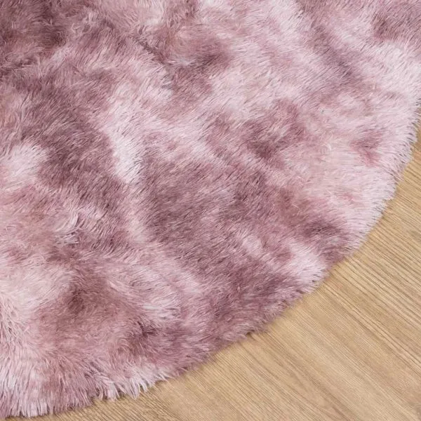 Covor shaggy cu pom înalt, NAVARRA, roz praf, 240×240 cm