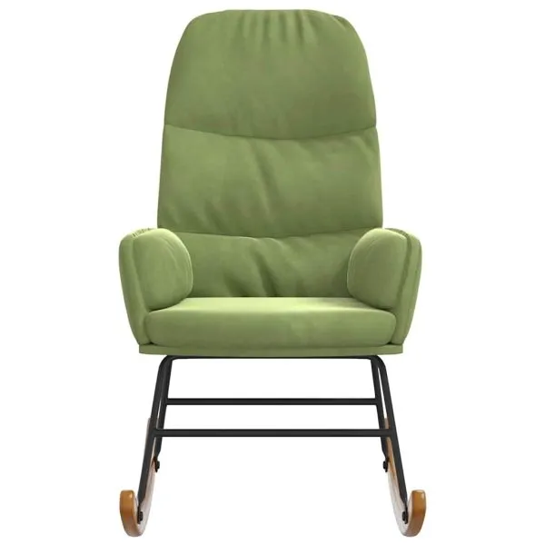 Scaun balansoar, verde deschis, catifea