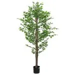 Plantă Ficus artificială 1260 frunze 200 cm verde