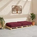 Puf modular Maroon 70x70x36 țesătură