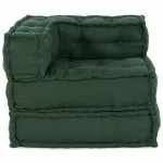 Puf modular verde 70x70x54 țesătură