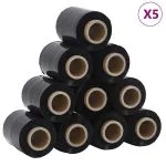 Pelicule extensibile 50 buc Negru 23 µm 10 cm x 150 m