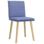 Scaune de sufragerie 2 buc țesătură Jeans Blue