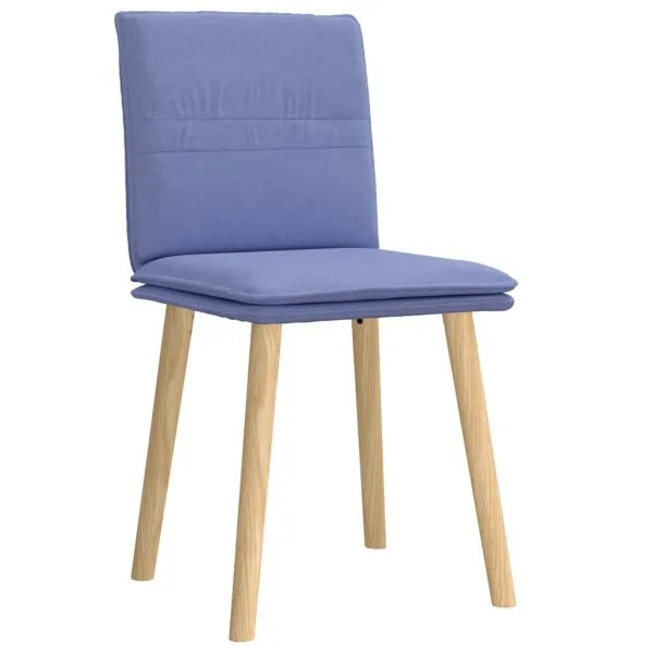 Scaune de sufragerie 2 buc țesătură Jeans Blue