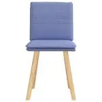 Scaune de sufragerie 2 buc țesătură Jeans Blue