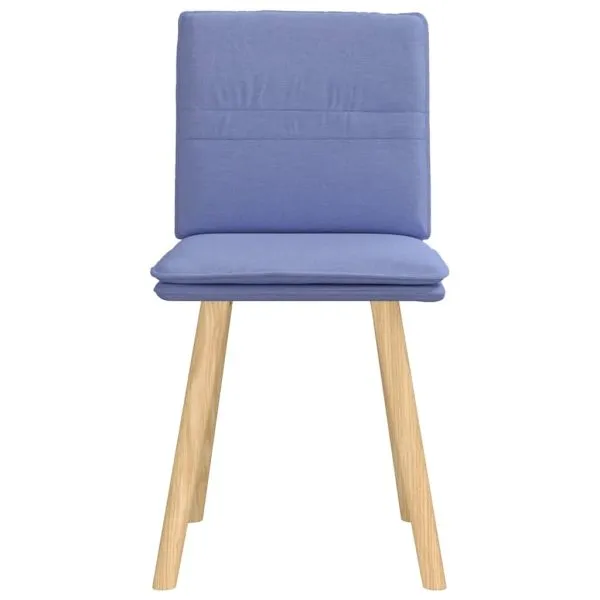 Scaune de sufragerie 2 buc țesătură Jeans Blue