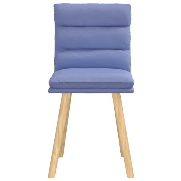 Scaune de sufragerie 2 buc țesătură Jeans Blue
