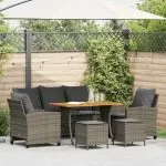 Set mobilier grădină cu perne