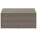 Cutie de depozitare de grădină gri 110x50x58 cm polirattan