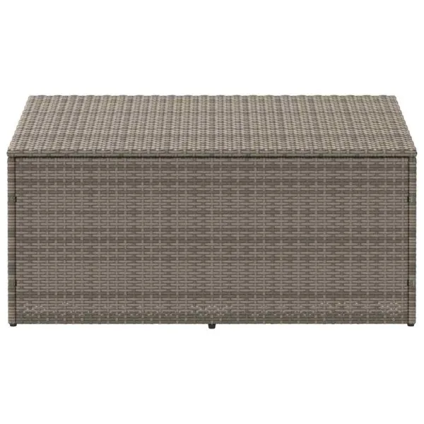 Cutie de depozitare de grădină gri 110x50x58 cm polirattan