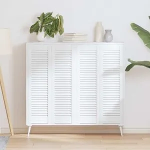 Uși de dulap design cu lavră 4 buc Alb 99x29