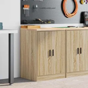 Dulap depozitare garaj Stejar Sonoma 60x51x85 cm lemn masiv pin
