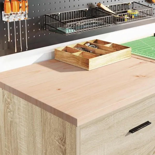 Dulap depozitare garaj Stejar Sonoma 60x51x85 cm lemn masiv pin