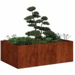 Jardinieră Rusty 120x80x40 cm Oțel pentru intemperii