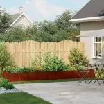 Jardinieră Rusty 360x80x40 cm Oțel rezistent la intemperii